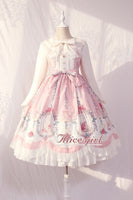 Cage in Dream ~ Sweet Lolita JSK Dress Printed Sleeveless Party Dress by Alice Girl ~ Pre-order
