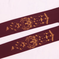 Cute Women's Spring Tights Gold Little Devil and Cross Stamped Pantyhose 3 Colors