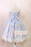 Sweet Lolita Casual Dress ~Angel's Book Printed Midi Dress by Alice Girl ~ Pre-order