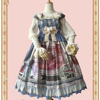 Opera House ~ Sweet Printed High Waisted Lolita JSK Dress by Infanta