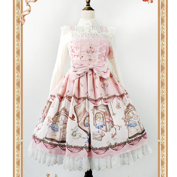The Book Of Alice's Mysterious Land ~ Sweet Printed Lolita JSK Dress by Infanta