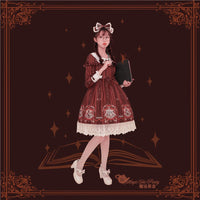 Bedtime Book ~ Sweet Printed Long Sleeve Lolita Dress by Magic Tea Party