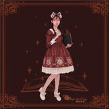 Bedtime Book ~ Sweet Printed Long Sleeve Lolita Dress by Magic Tea Party
