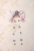 Kimono Style Lolita Headpiece Side Hair Pin with Tassel by Alice Girl ~ Pre-order