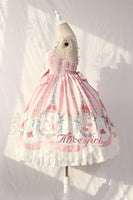 Cage in Dream ~ Sweet Lolita JSK Dress Printed Sleeveless Party Dress by Alice Girl ~ Pre-order