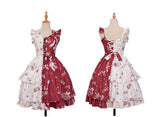 Chocolate Bunny ~ Punk Contrast Color Printed Lolita JSK Dress by Magic Tea Party ~ Pre-order