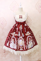 Sweet Lolita Casual Dress ~Angel's Book Printed Midi Dress by Alice Girl ~ Pre-order