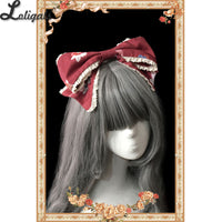The Owl ~ Sweet Printed Lolita Detachable Collar / Head Bow by Infanta