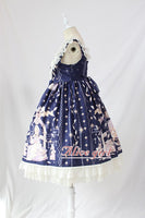 Sweet Lolita Casual Dress ~Angel's Book Printed Midi Dress by Alice Girl ~ Pre-order