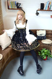 Swan Lake ~ Thick Velvet Lolita Jumper Skirt for Girl Short Skirt