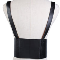 Steampunk Women's Strap Harness Vintage Waist Cincher with Straps Wide Corset Belt