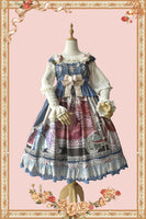 Opera House ~ Sweet Printed High Waisted Lolita JSK Dress by Infanta
