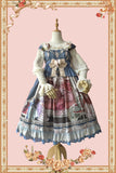 Opera House ~ Sweet Printed High Waisted Lolita JSK Dress by Infanta