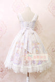 Sweet Lolita Casual Dress ~Angel's Book Printed Midi Dress by Alice Girl ~ Pre-order