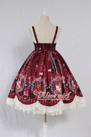 Cage in Dream ~ Sweet Lolita JSK Dress Printed Sleeveless Party Dress by Alice Girl ~ Pre-order