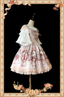 Sweet Cinderella Printed Lolita Mini JSK Dress Casual Short Dress by Infanta
