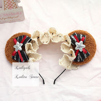 Cute Bear Ear Lolita KC Sweet Mori Girl Headband Cosplay Headpiece