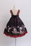 Returning Crane ~ Printed Kimono Style Lolita JSK Dress by Alice Girl ~ Pre-order