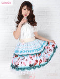 Icecream & Cookie ~ Sweet Printed Short A line Lolita Skirt