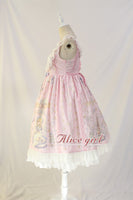 Sweet Lolita Casual Dress ~Angel's Book Printed Midi Dress by Alice Girl ~ Pre-order