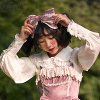 Honey Sugar ~ Sweet Corduroy Lolita Head Bow by Infanta ~ Pre-order