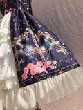 Sweet Cross & Flower Printed Sleeveless Lolita JSK Dress Plus Size Fairy Party Gown by Yiliya