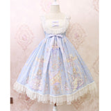 Sweet Lolita Casual Dress ~Angel's Book Printed Midi Dress by Alice Girl ~ Pre-order