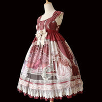 Opera House ~ Sweet Printed High Waisted Lolita JSK Dress by Infanta