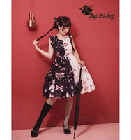 Chocolate Bunny ~ Punk Contrast Color Printed Lolita JSK Dress by Magic Tea Party ~ Pre-order