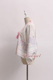 Returning Crane ~ Printed Kimono Cardigan Lolita Blouse by Alice Girl ~ Pre-order