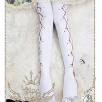 Ribbon and Fantasy ~ Patterned Lolita Tights Women's Pantyhose