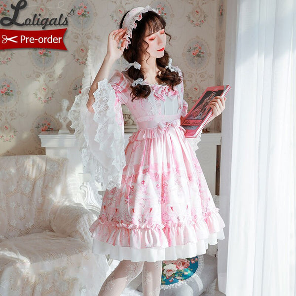 Swan Lake ~ Sweet Flare Sleeve Lolita Party Dress by Magic Tea Party