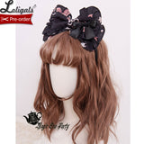 Chocolate Bunny ~ Sweet Lolita Hair Bow Hairpin by Magic Tea Party ~ Pre-order