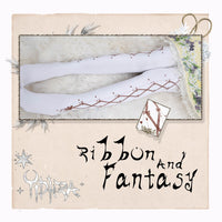 Ribbon and Fantasy ~ Patterned Lolita Tights Women's Pantyhose