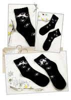 Lolita Socks Sweet Women's Cotton Socks ~ The Mysterious Cards Panterned Lolita Socks by Yidhra