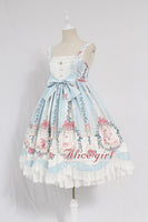 Cage in Dream ~ Sweet Lolita JSK Dress Printed Sleeveless Party Dress by Alice Girl ~ Pre-order