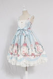 Cage in Dream ~ Sweet Lolita JSK Dress Printed Sleeveless Party Dress by Alice Girl ~ Pre-order