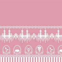 Sweet Pink Lolita Crystal Chandelier Printed A Line Skirt for Lady