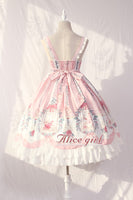 Cage in Dream ~ Sweet Lolita JSK Dress Printed Sleeveless Party Dress by Alice Girl ~ Pre-order