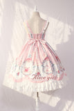Cage in Dream ~ Sweet Lolita JSK Dress Printed Sleeveless Party Dress by Alice Girl ~ Pre-order