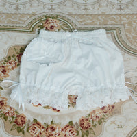 Sweet Women's Lolita Bloomer Elastic Waist Cosplay Shorts with Heart Shaped Pocket