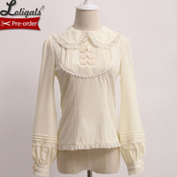 Vintage Women's Top Sweet Peter Pan Collar Lolita Blouse by Alice Girl ~ Pre-order