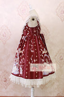 Sweet Lolita Casual Dress ~Angel's Book Printed Midi Dress by Alice Girl ~ Pre-order
