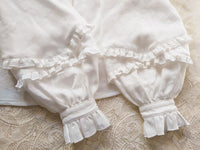 Sweet Mori Girl Lolita Blouse Pink/White Long Sleeve Peter Pan Collar Top