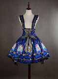 X'mas Deer ~ Lovely Rhinedeer Printed Lolita Jumper Skirt with Straps