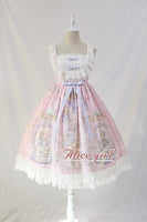 Sweet Lolita Casual Dress ~Angel's Book Printed Midi Dress by Alice Girl ~ Pre-order