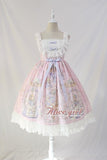 Sweet Lolita Casual Dress ~Angel's Book Printed Midi Dress by Alice Girl ~ Pre-order