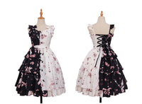 Chocolate Bunny ~ Punk Contrast Color Printed Lolita JSK Dress by Magic Tea Party ~ Pre-order