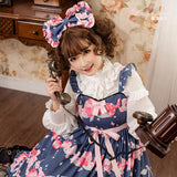 The Peach ~ Sweet Printed Princess Casual Lolita JSK Dress by Magic Tea Party ~ Pre-order