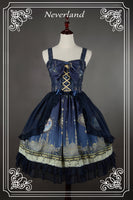 Mystery Arabian Night Printed Sleeveless Lolita Jumper Skirt for Girl
